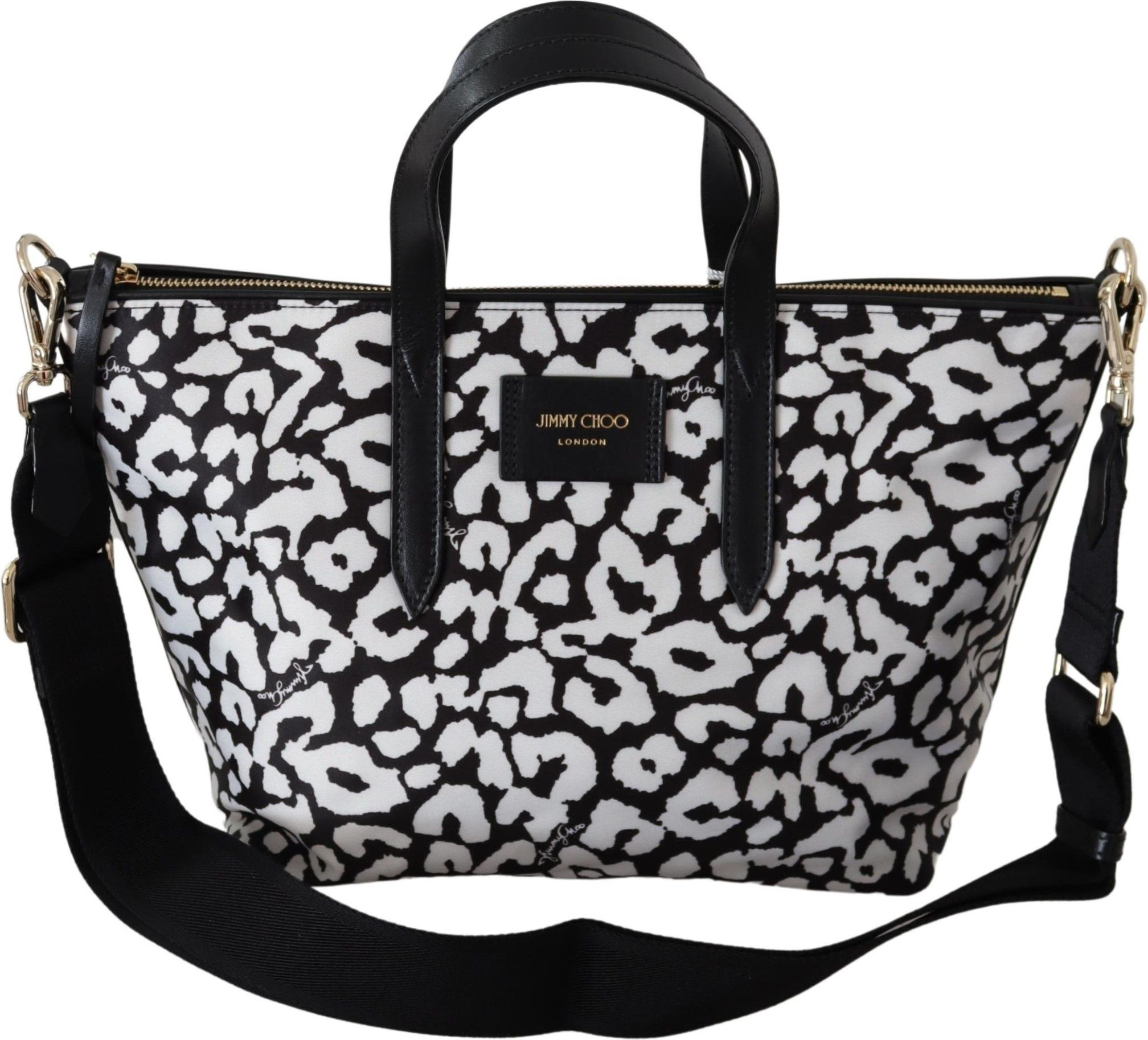 Tote Crossbody Bag Jimmy Choo Eyewear Chic Monochrome Clutch