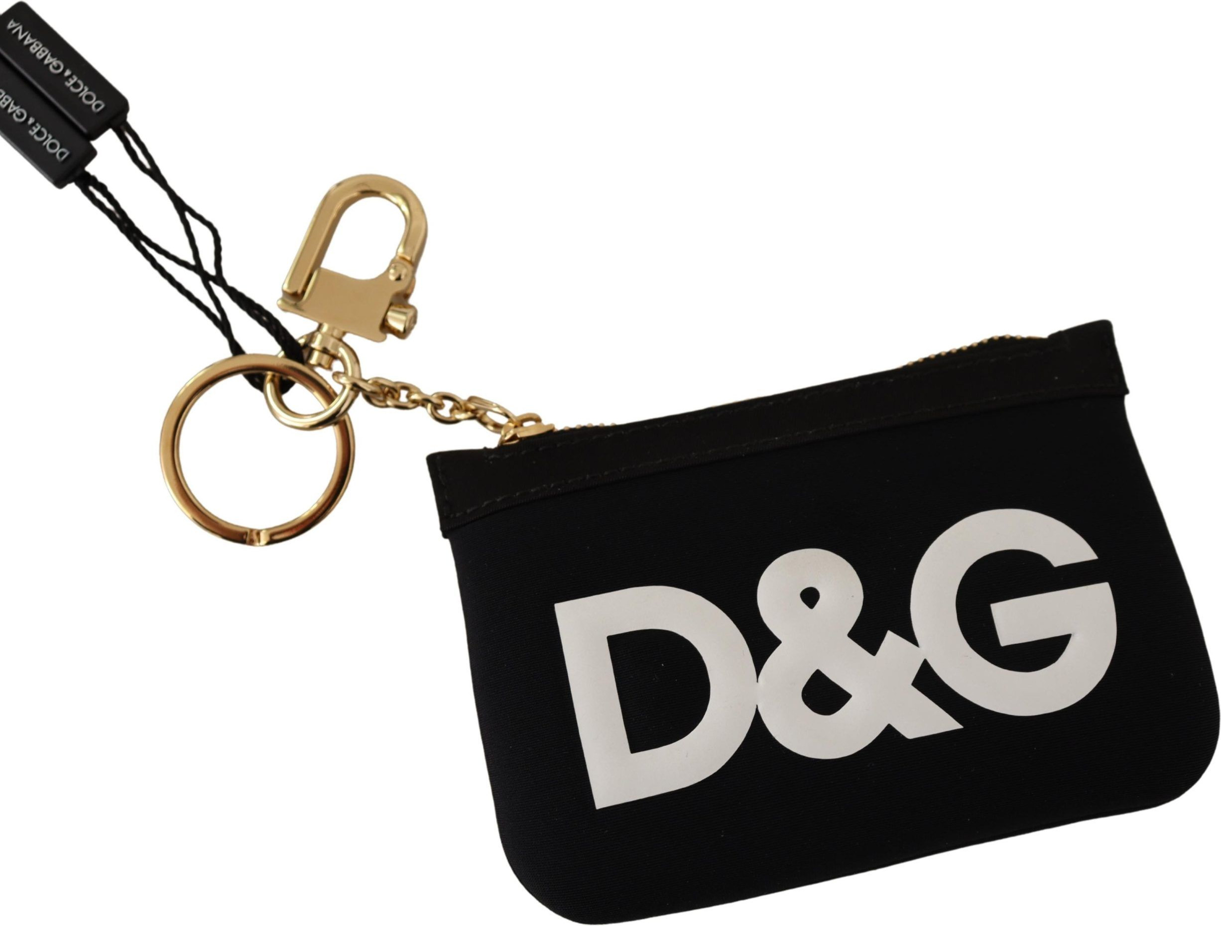 Kalit halqasi Dolce & Gabbana Elegansli monoxrom logotipli kalit halqasi