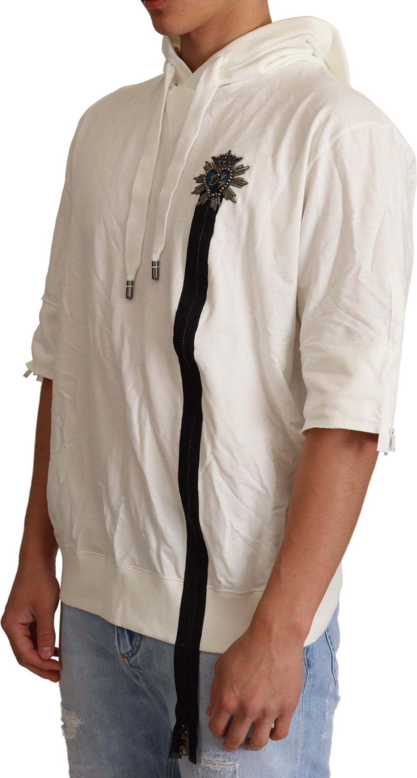 Sweater Dolce & Gabbana White Hooded Limited Edition