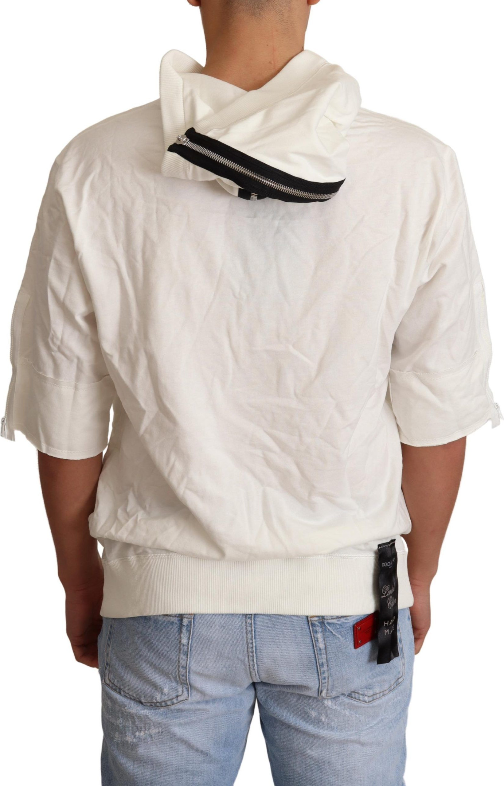 Sweater Dolce & Gabbana White Hooded Limited Edition