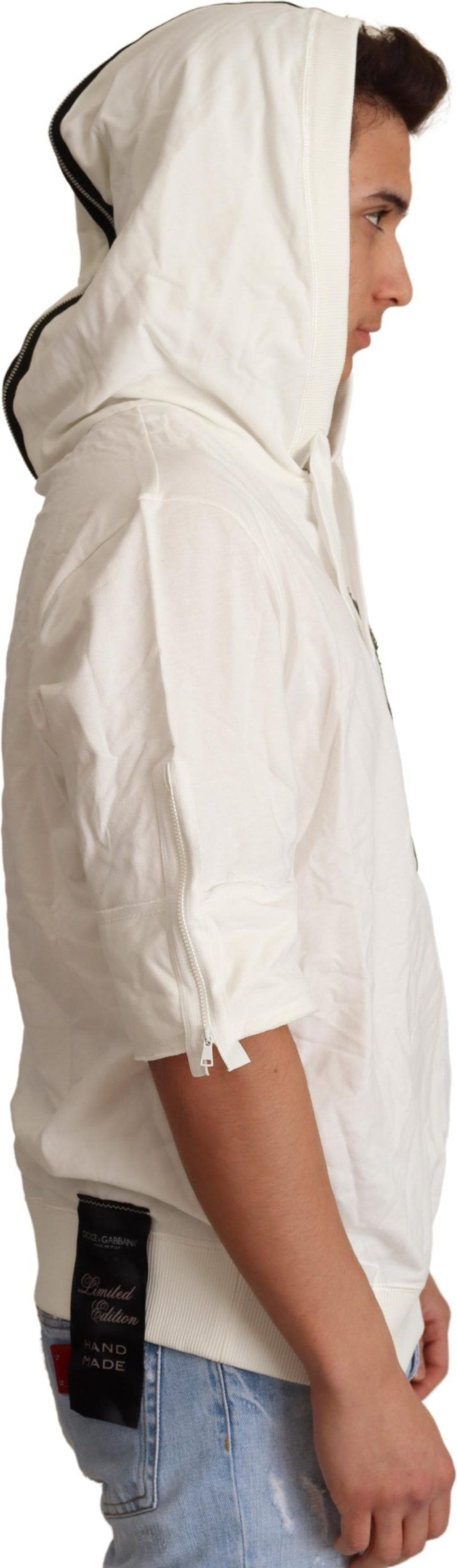 Sweater Dolce & Gabbana White Hooded Limited Edition