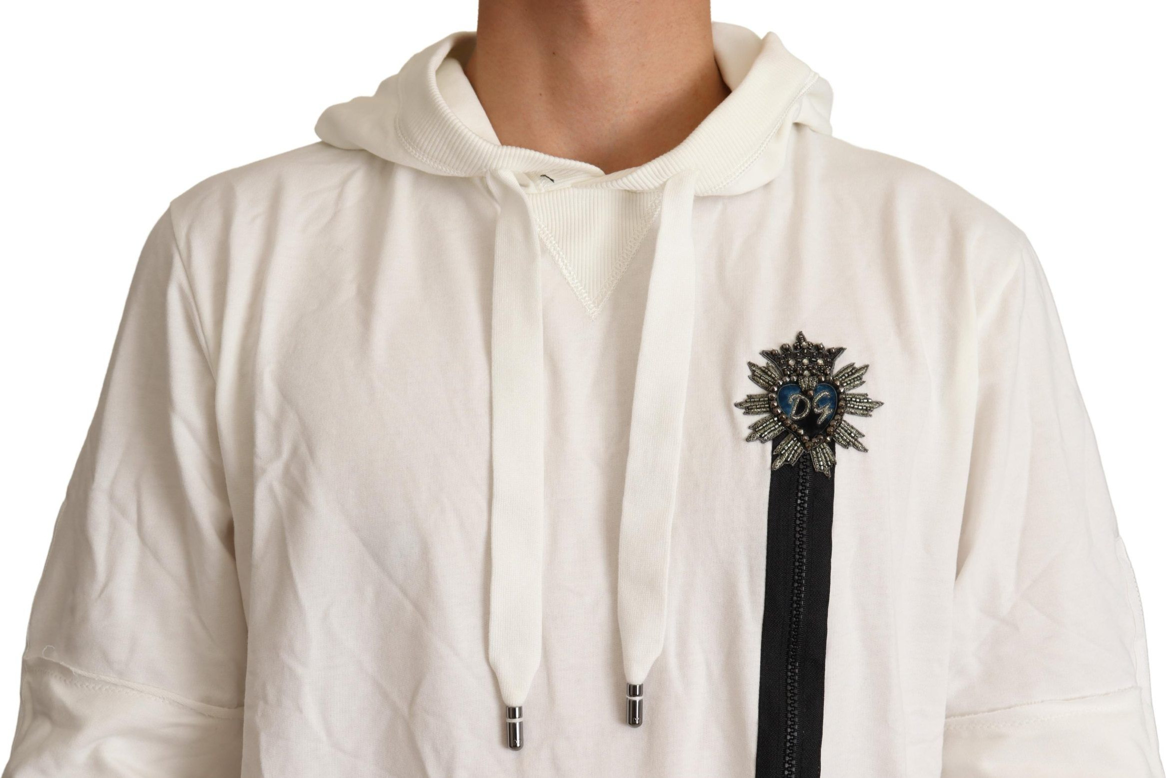 Sweater Dolce & Gabbana White Hooded Limited Edition