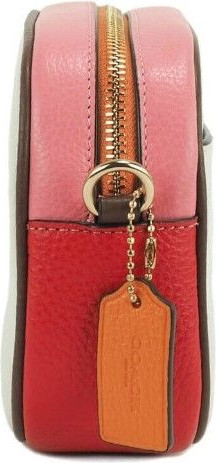 Сумка через плечо Coach Jamie Mini с логотипом «Радуга» из кожи, модель Camera Crossbody Bag