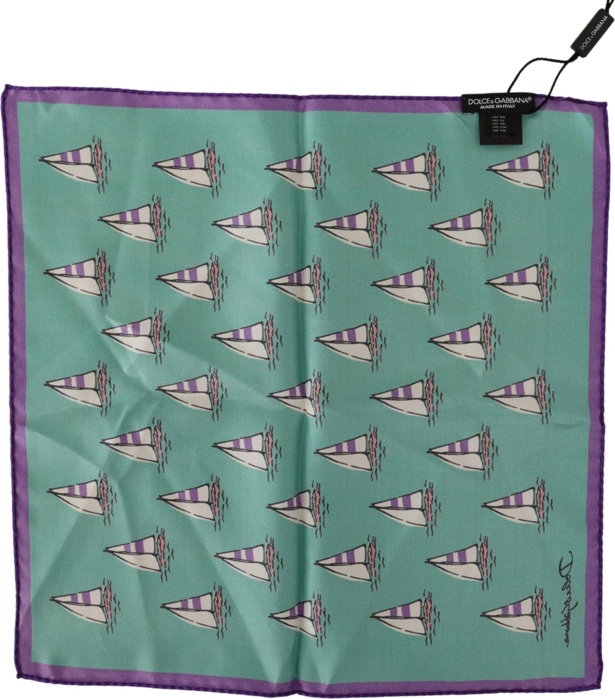 Handkerchief Dolce & Gabbana Elegant Silk Sailboat