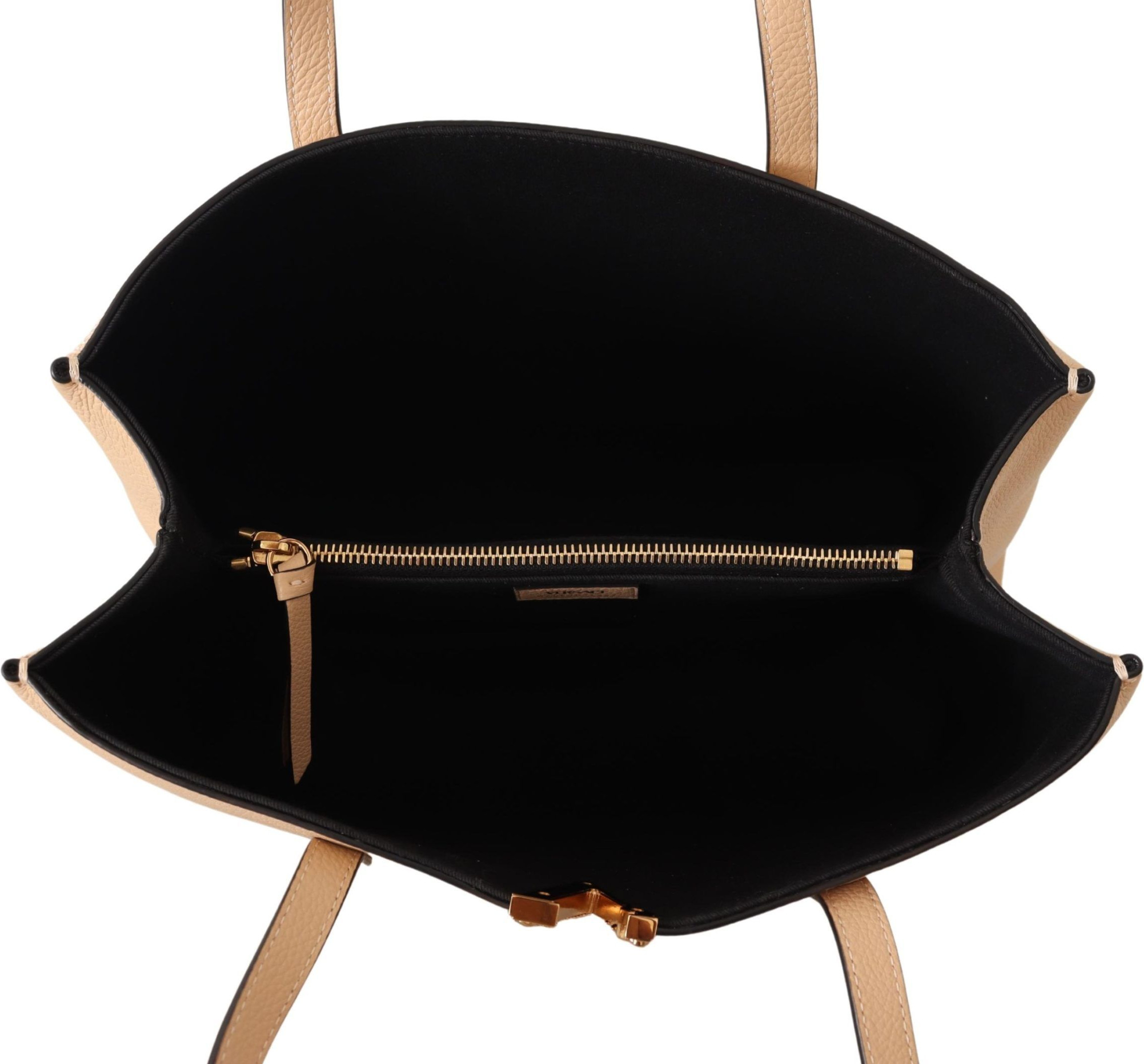 Versace Chic Nude Donli teridan tikilgan sumka-tote