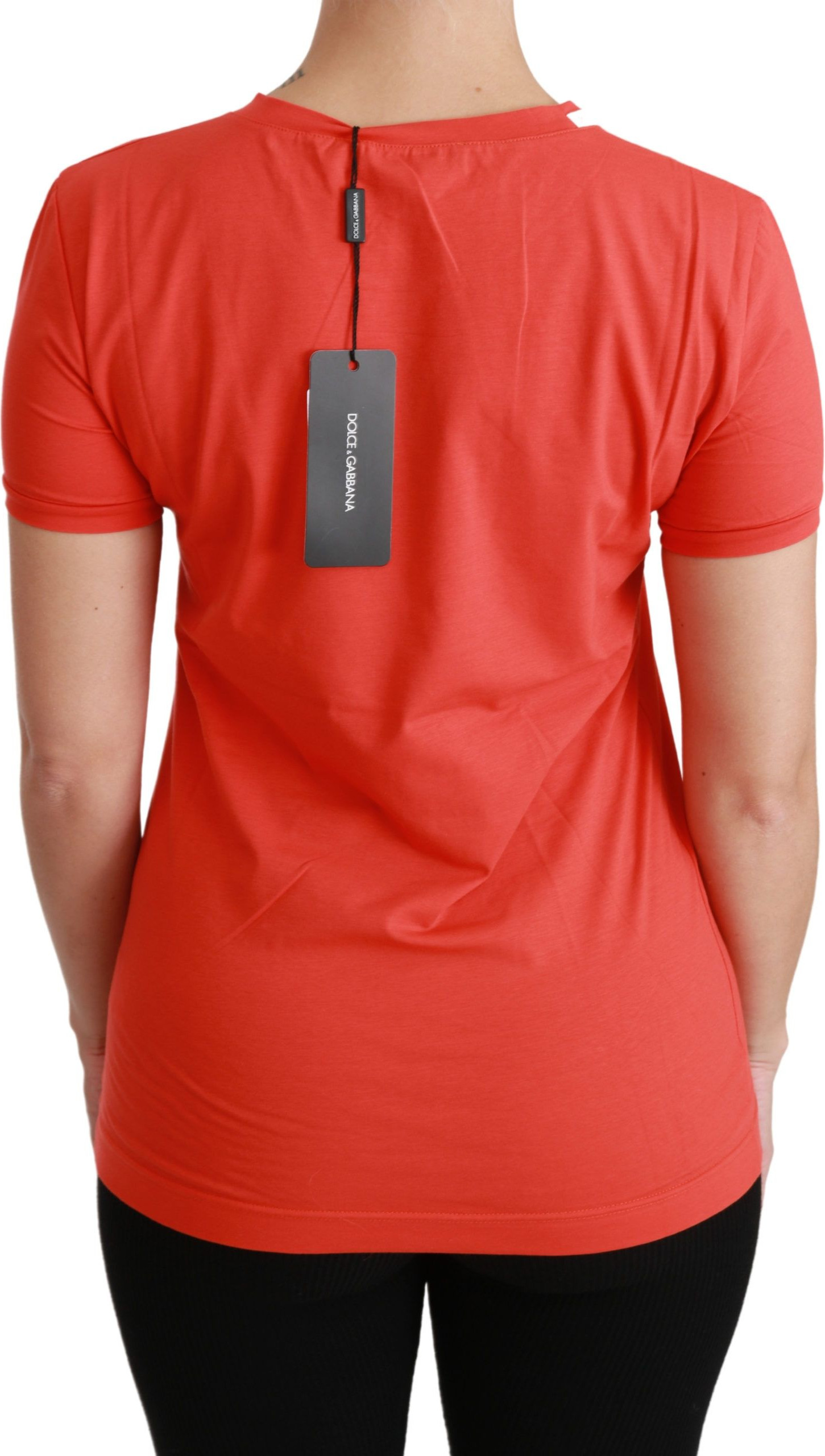 Dolce & Gabbana Crewneck Qisqa Yeng T-shirt