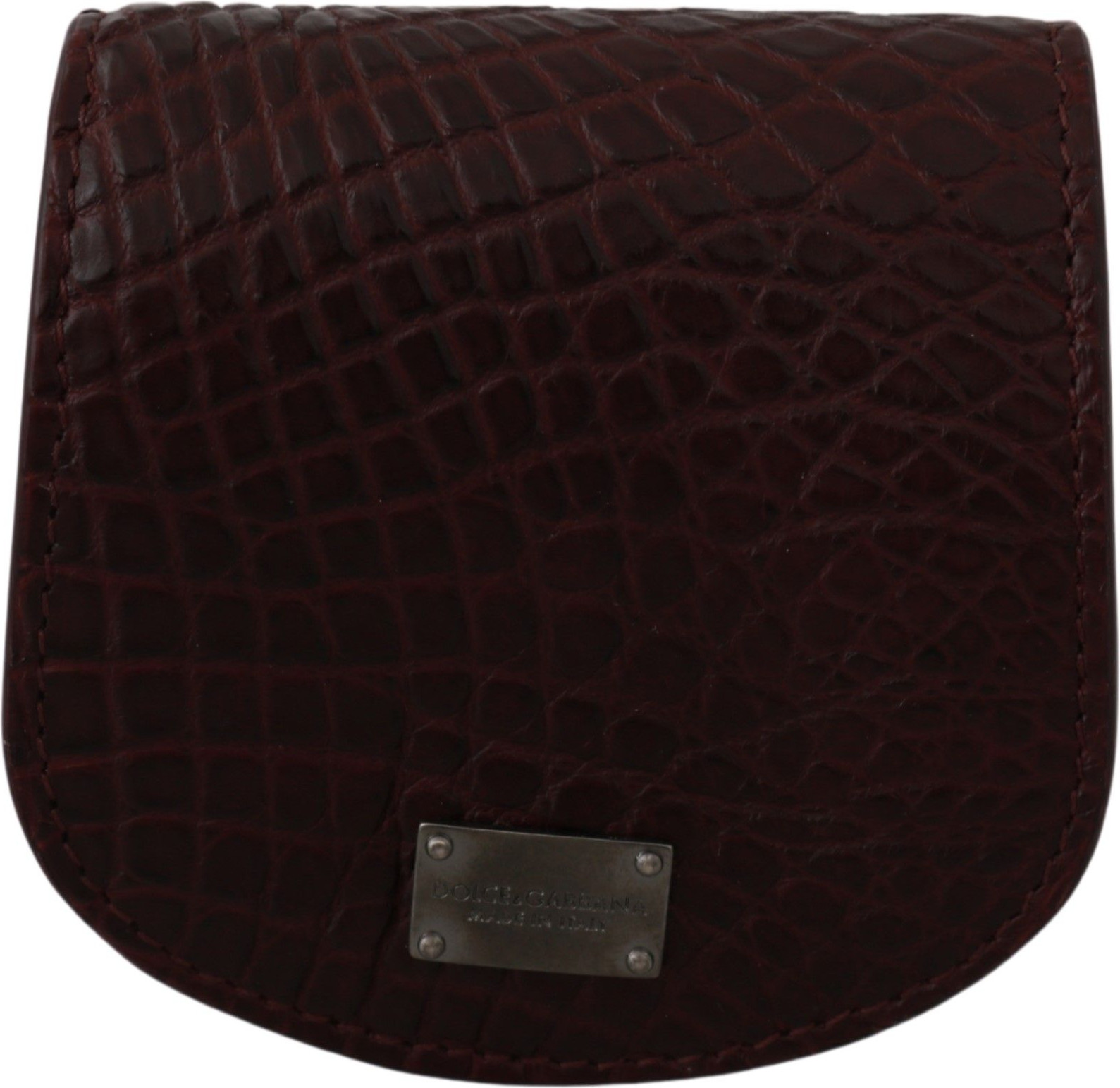 Coin Case Dolce & Gabbana Refined Caimano Leather