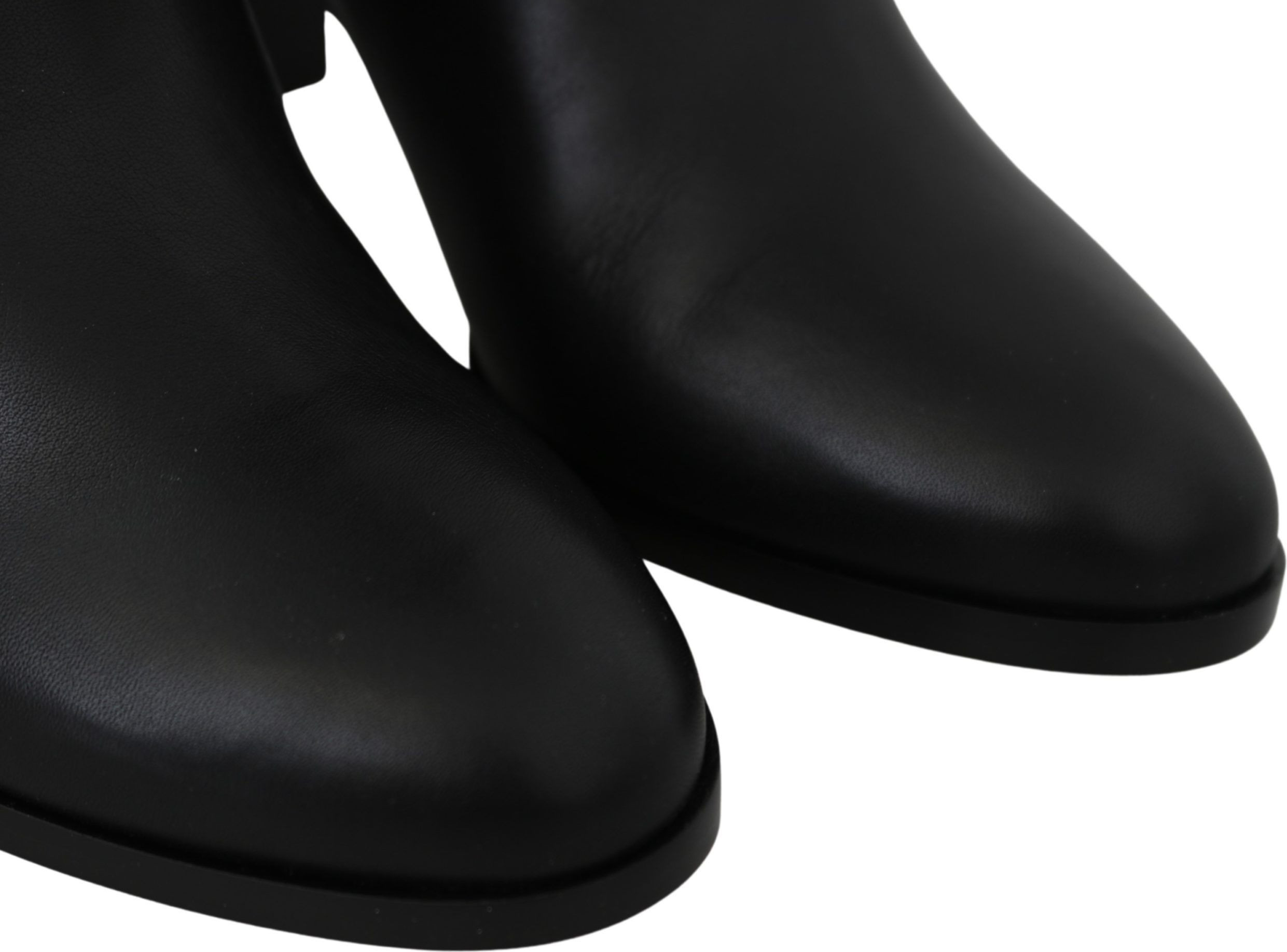 Jimmy Choo Elegant Black Calf Leather Tachel Izgichli etiklar