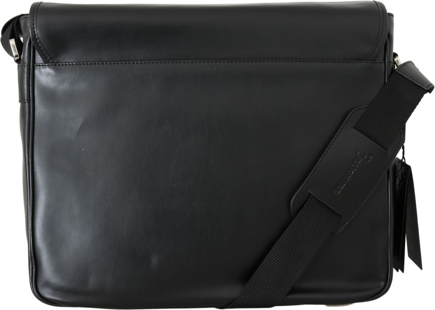 Messenger Bag Billionaire Elegant Ikki rangli teridan tikilgan Messenger Bag