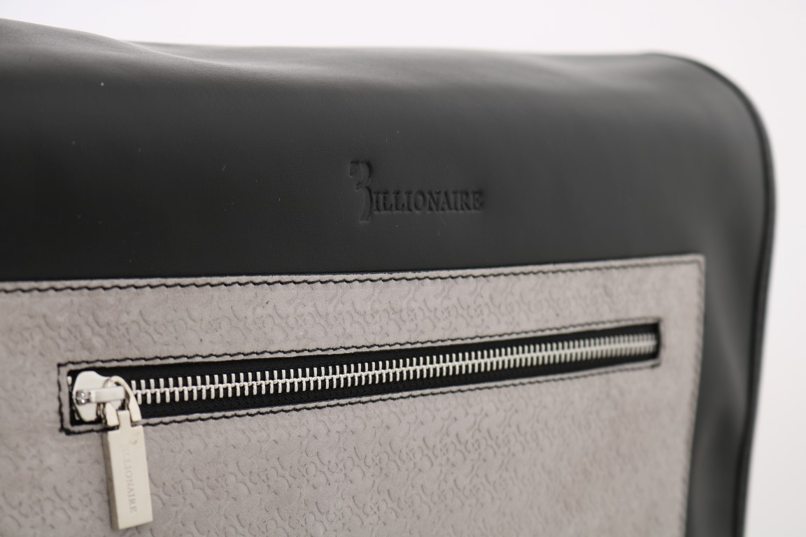 Messenger Bag Billionaire Elegant Ikki rangli teridan tikilgan Messenger Bag