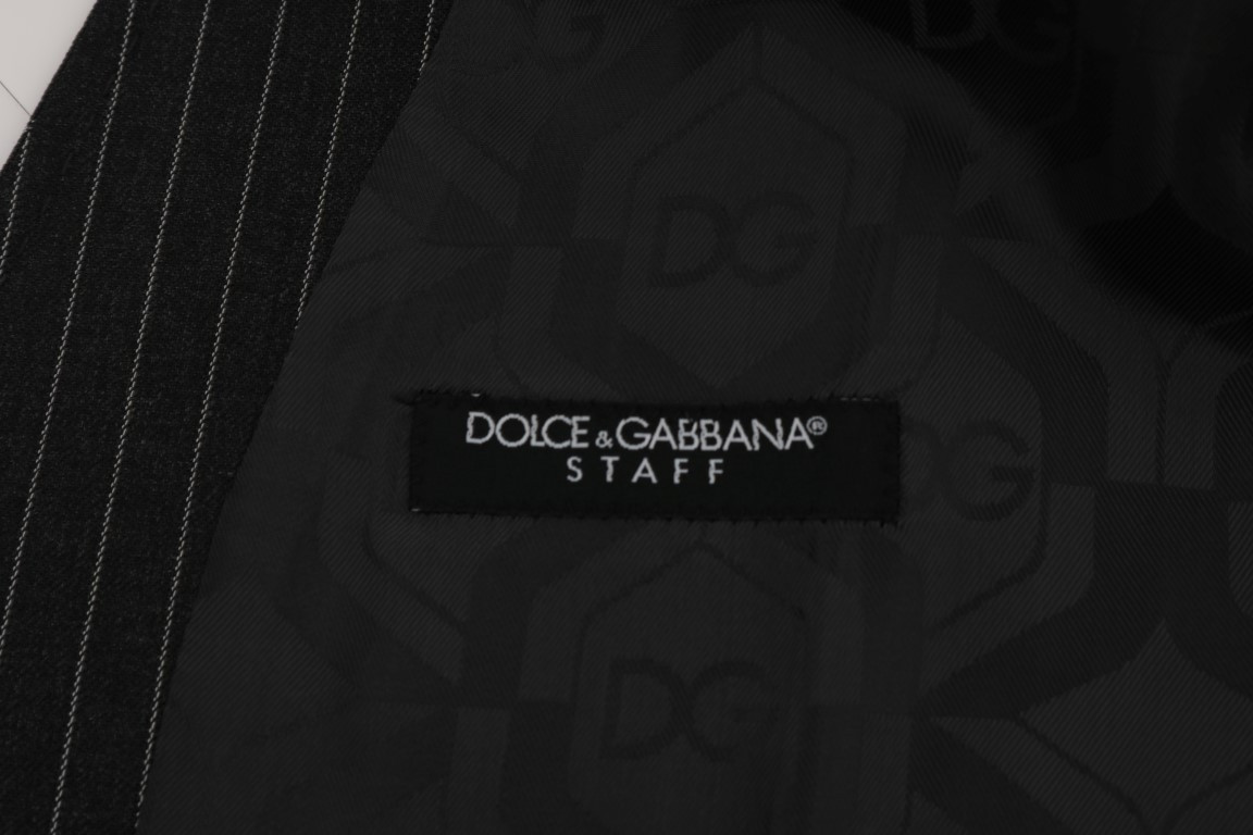 Vest Dolce & Gabbana Gray Wool Stretch