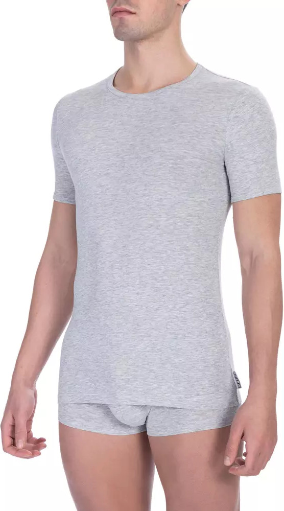 Футболка Bikkembergs Серая Хлопковая Мужская Футболка
