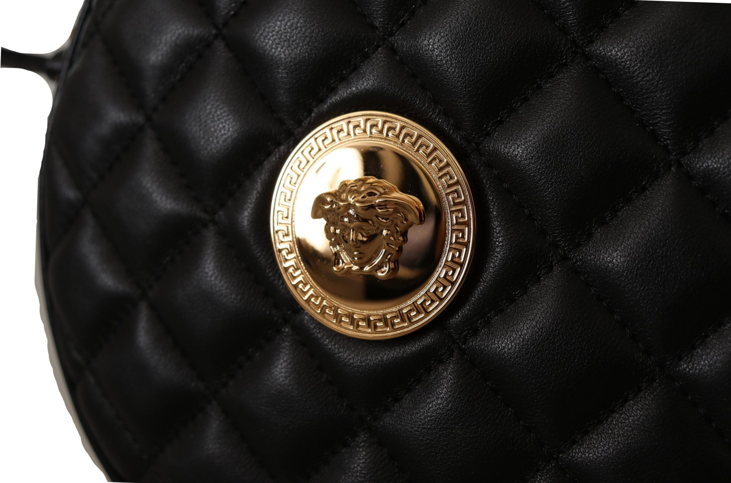 Сумка через плечо Versace Элегантная Круглая из кожи наппа