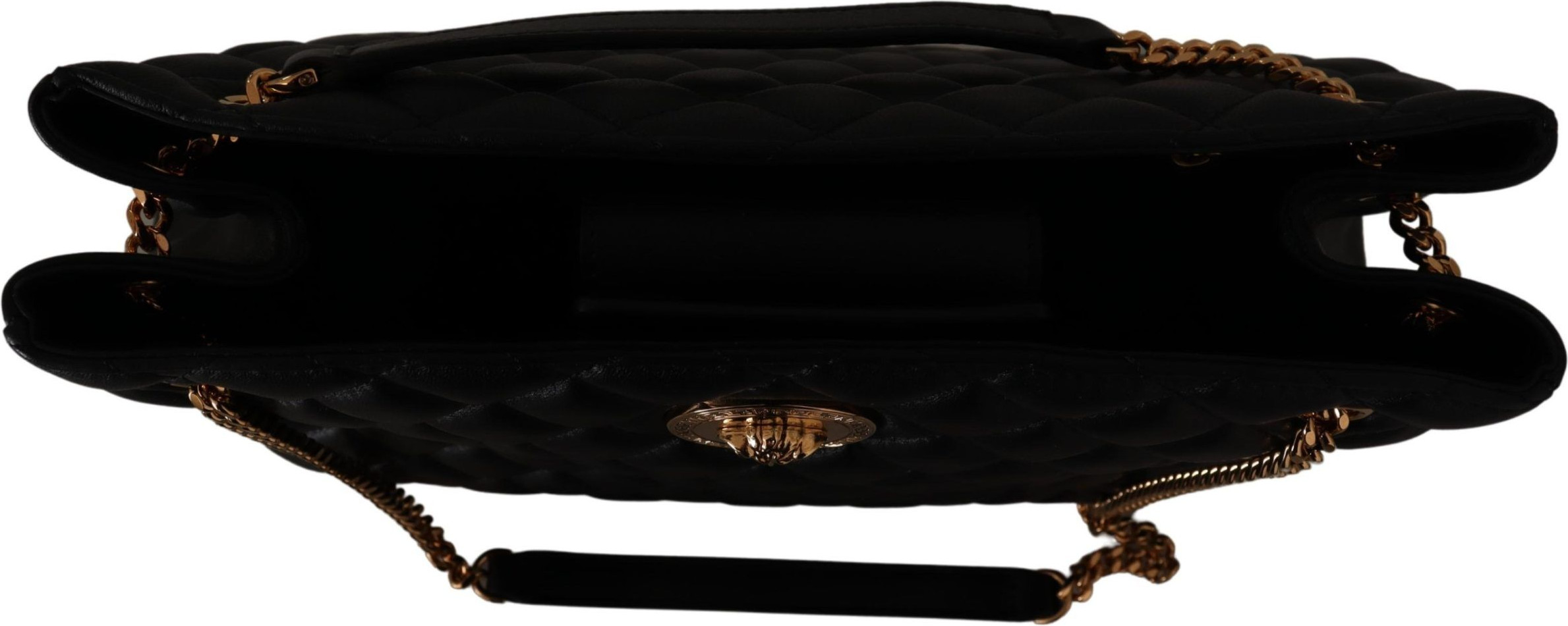 Sumka Tote Versace Elegant Katta Qora Nappa Terri Sumka