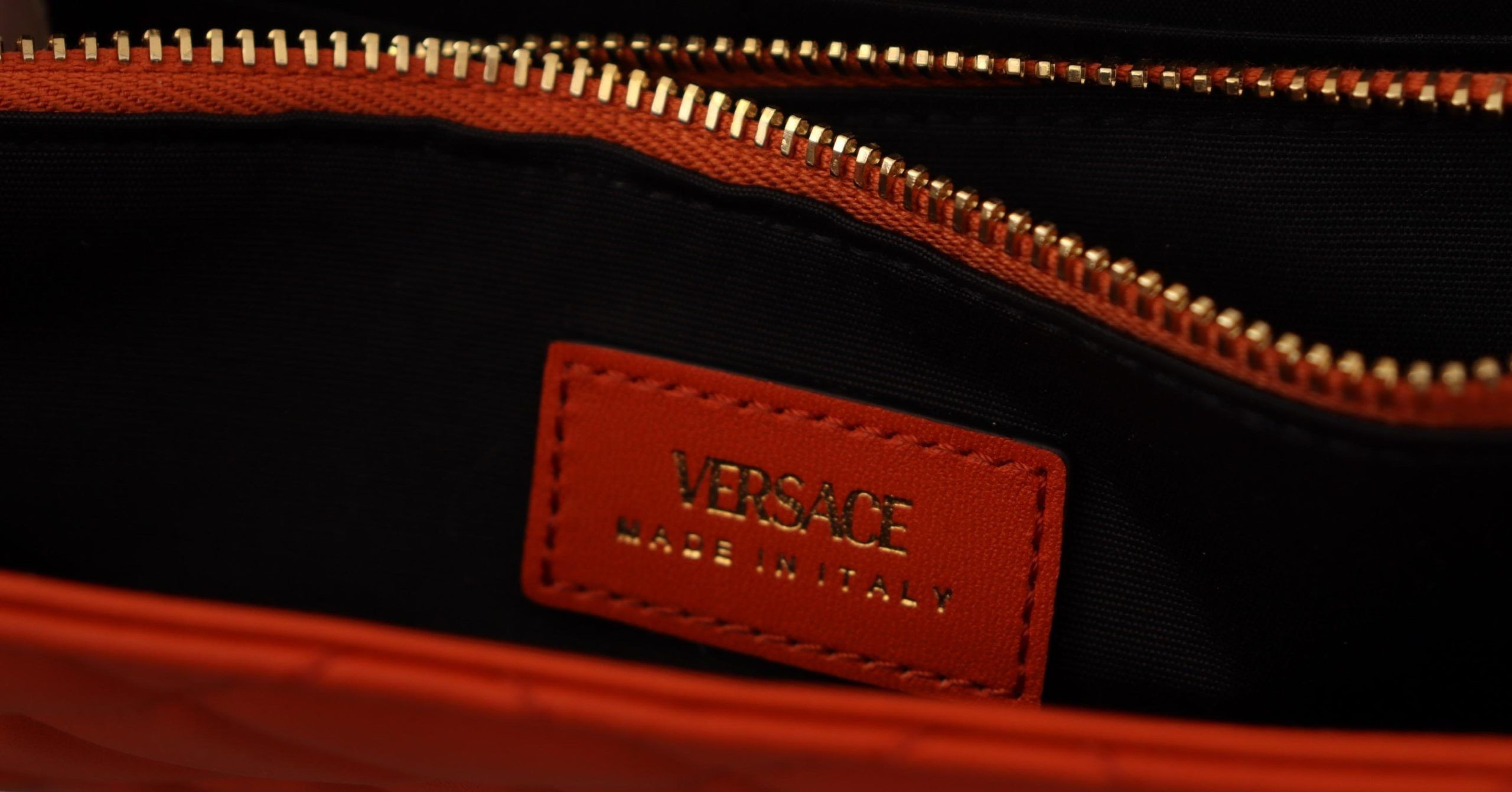 Сумка на плечо Versace Красная Вечерняя из кожи наппа