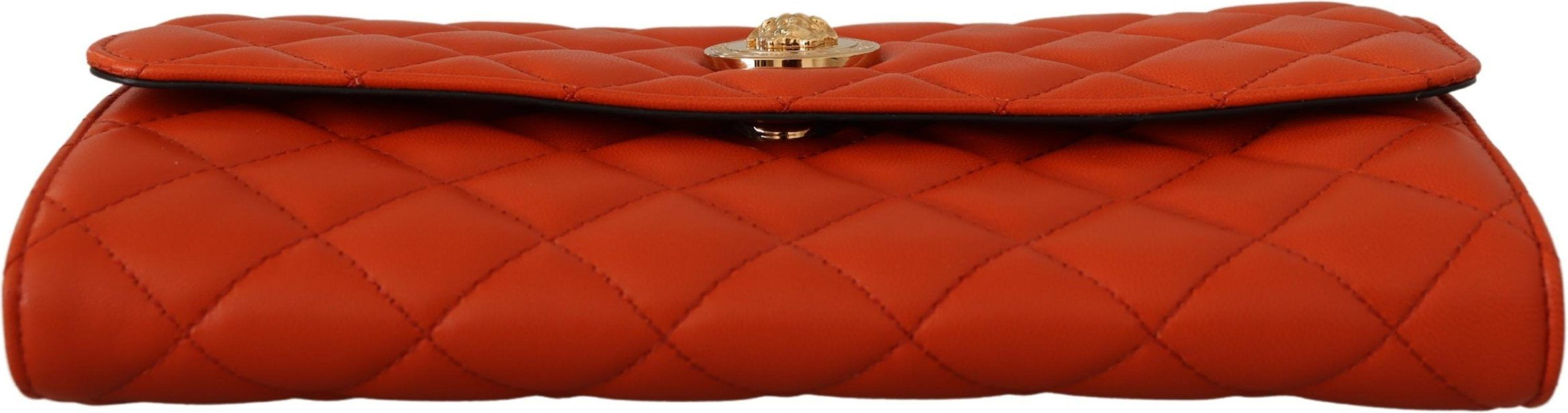Сумка на плечо Versace Красная Вечерняя из кожи наппа