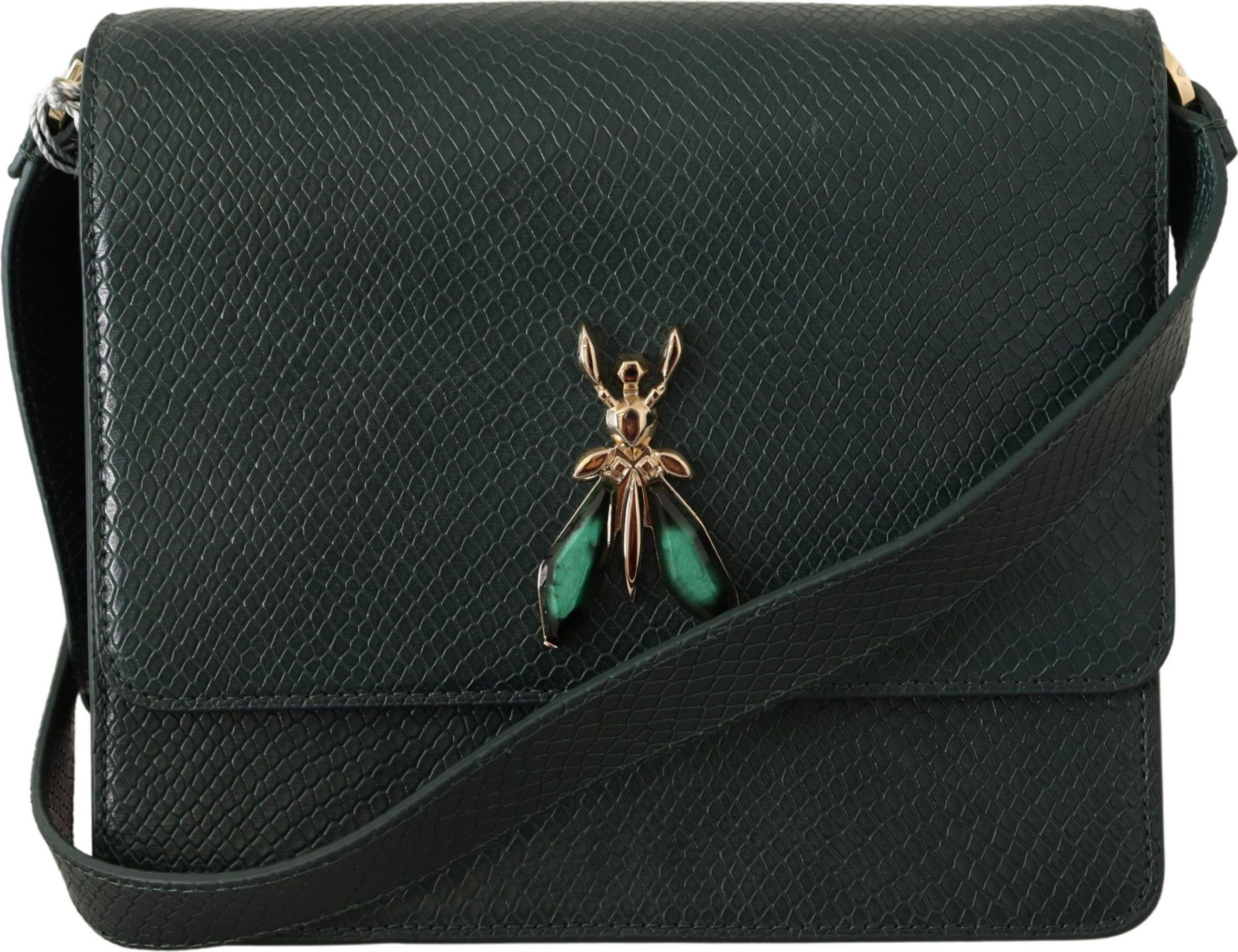 Shoulder Bag Patrizia Pepe Elegant Green Leather Shoulder Bag