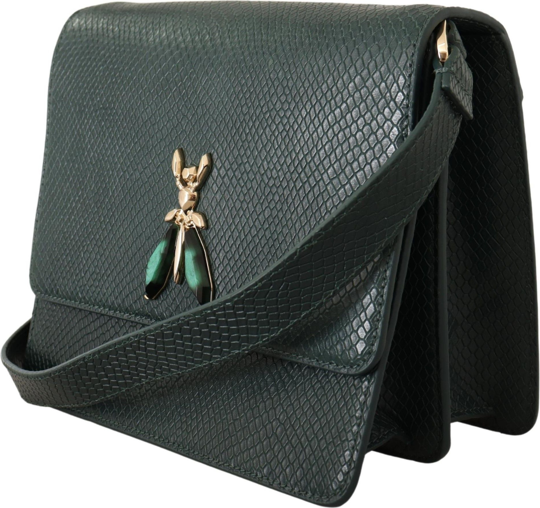 Shoulder Bag Patrizia Pepe Elegant Green Leather Shoulder Bag