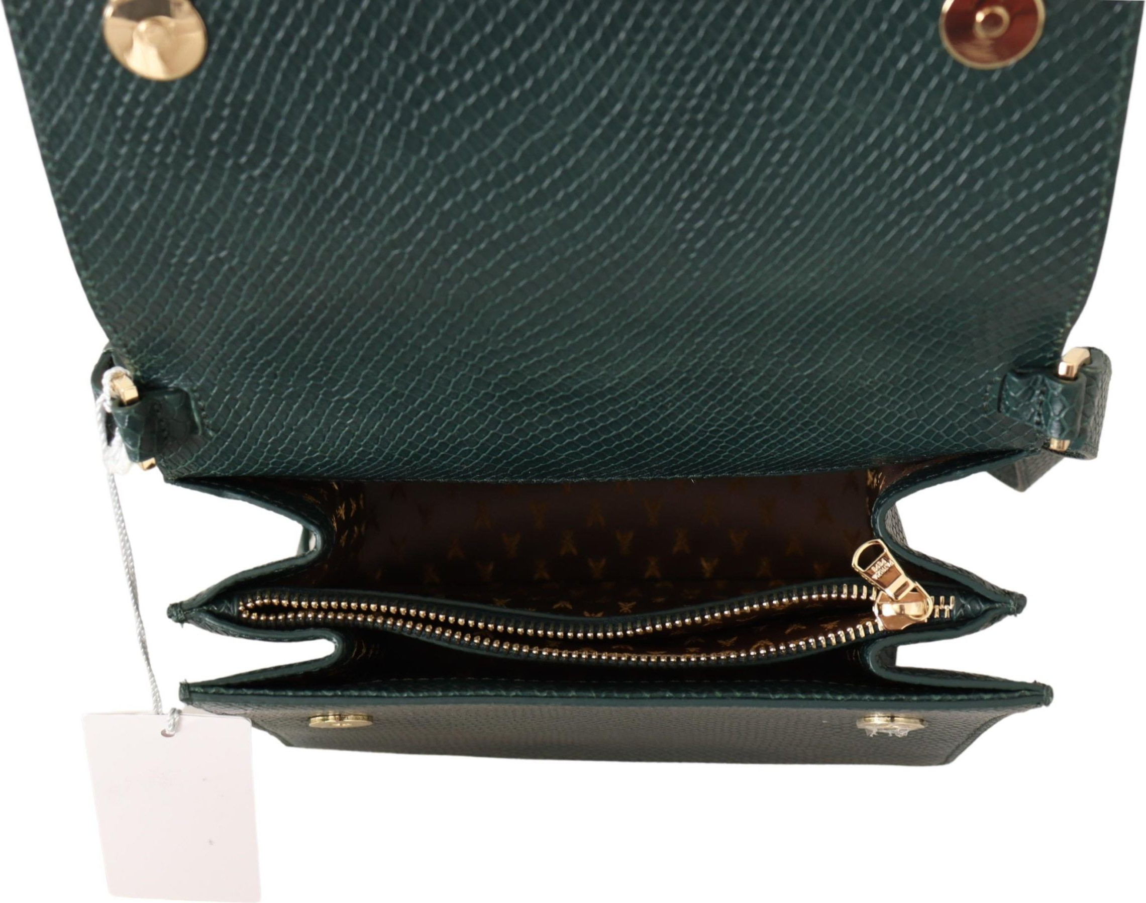 Shoulder Bag Patrizia Pepe Elegant Green Leather Shoulder Bag