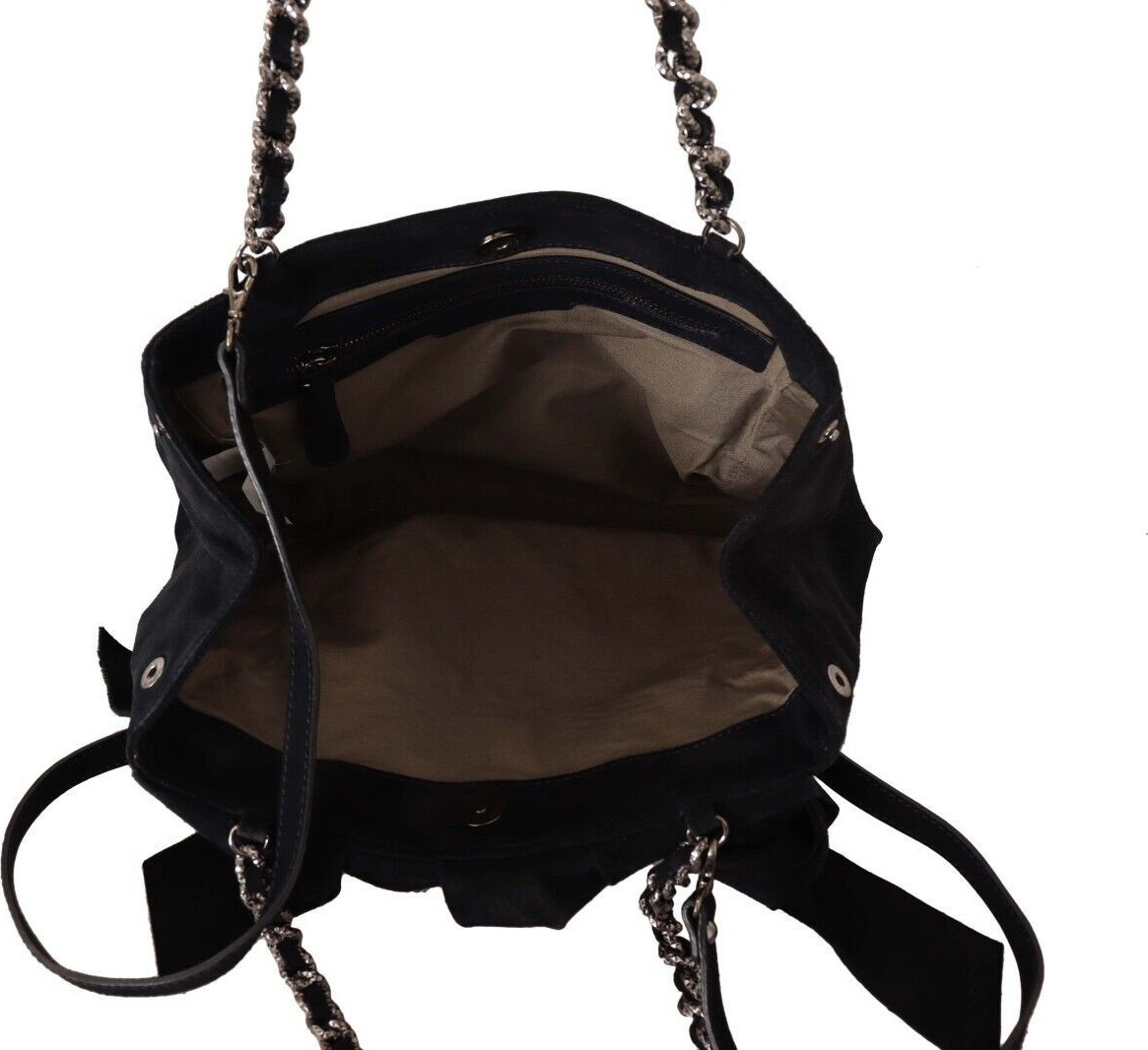 Crossbody sumkasi Ermanno Scervino Zikrsiz zamshli kumush detallar bilan