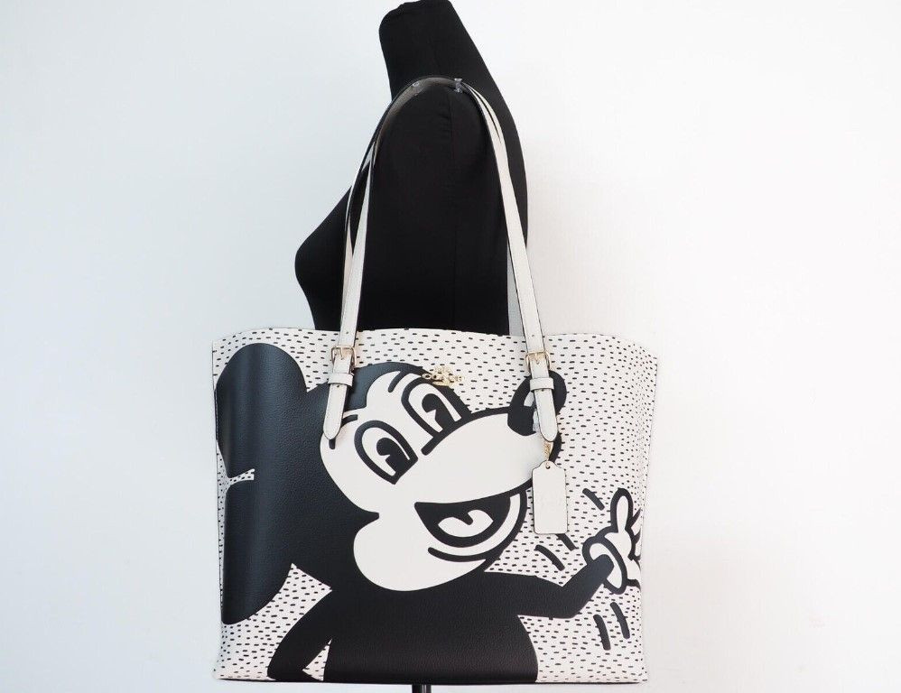 Tote Bag Coach Mickey Mouse X Keith Haring Mollie Large
