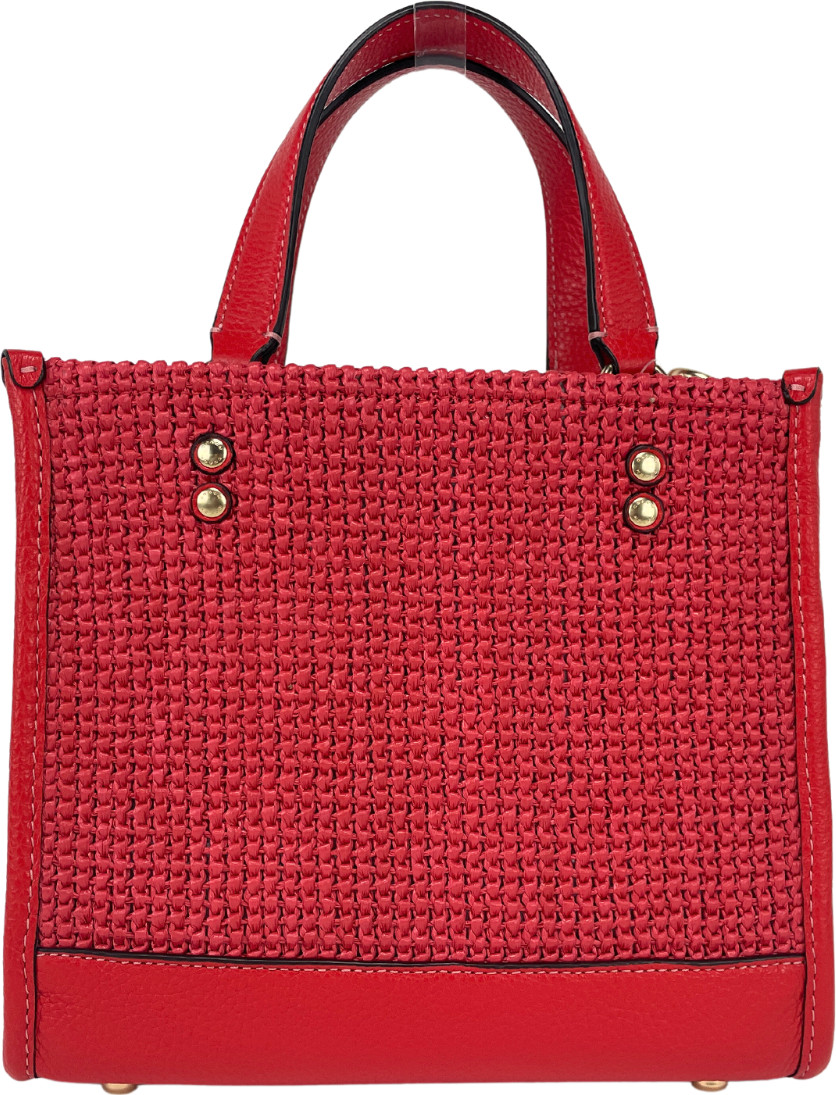 Tote Bag Coach Dempsey Straw Miami Red