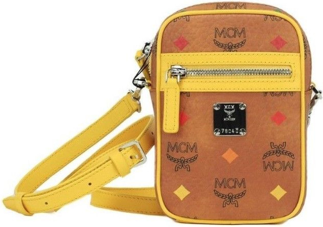 Handbag Purse Bag MCM Mini Signature Visetos Diamond Leather Crossbody Belt