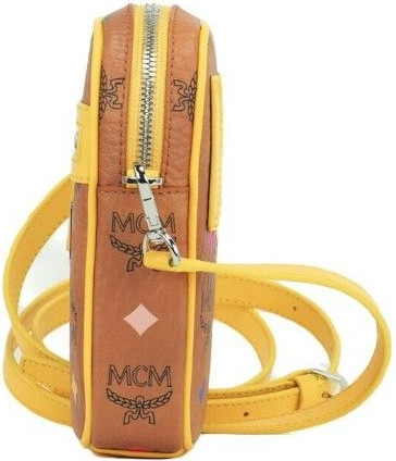Handbag Purse Bag MCM Mini Signature Visetos Diamond Leather Crossbody Belt