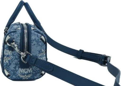 Satchel Crossbody Handbag MCM Boston Mini Vintage Jacquard Logo