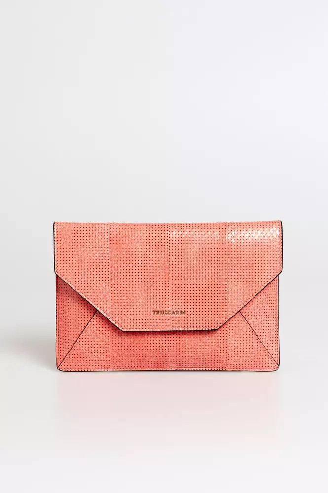 Клатч Trussardi Розовый Кожаный Женский