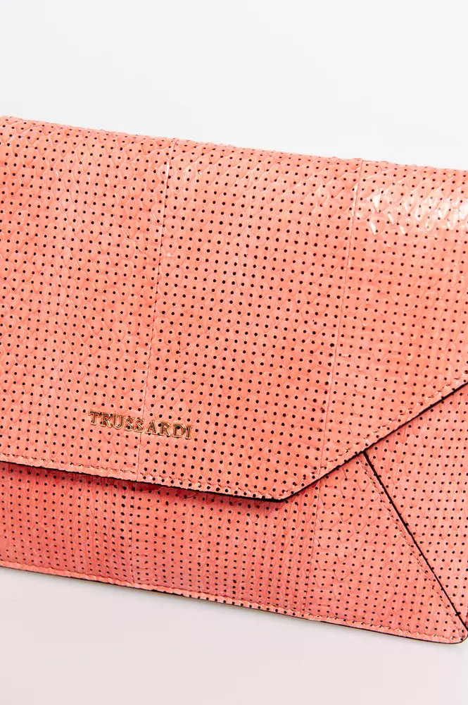 Клатч Trussardi Розовый Кожаный Женский