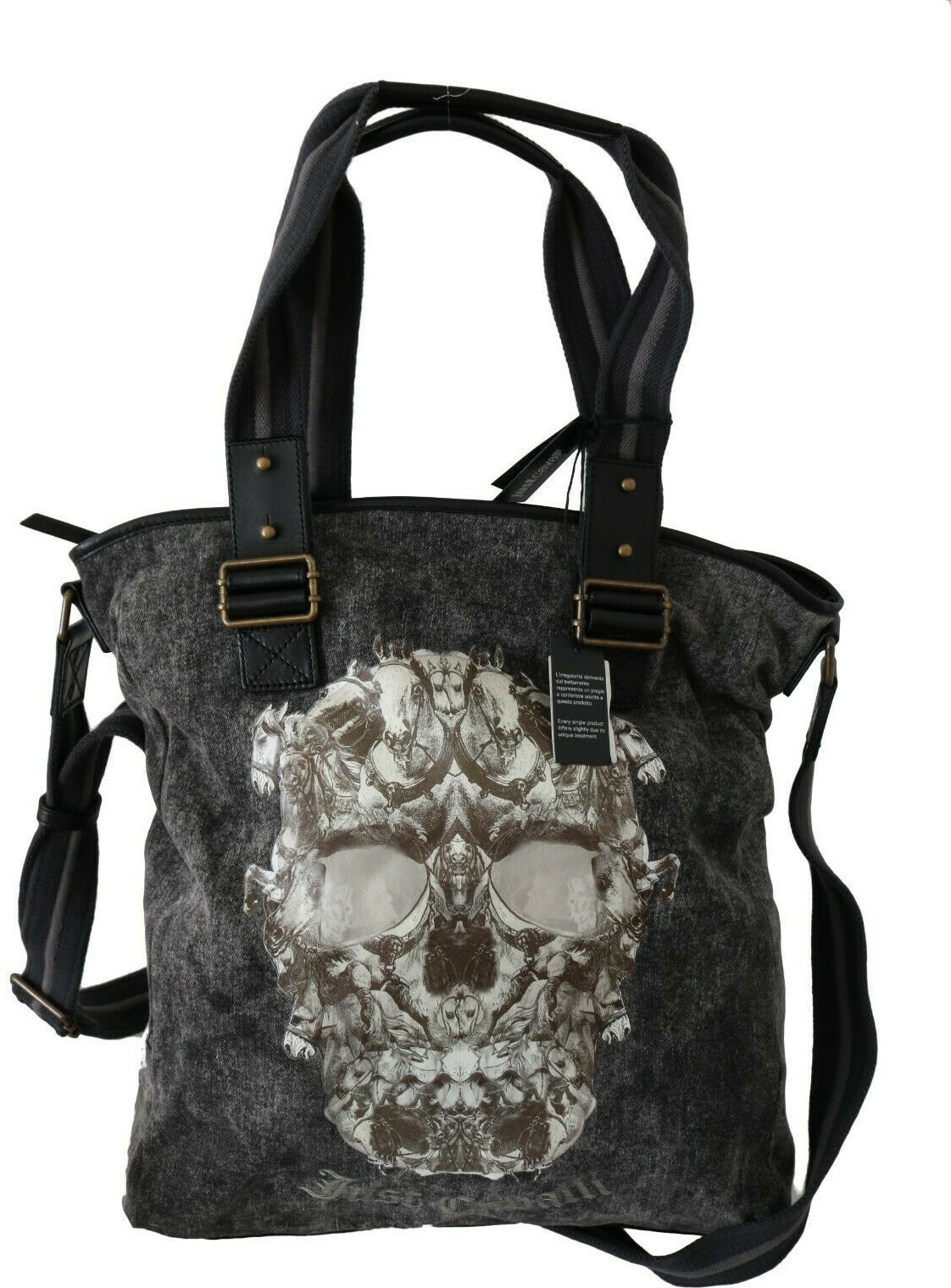 Сумка-тоут Just Cavalli Chic Black Denim Tote