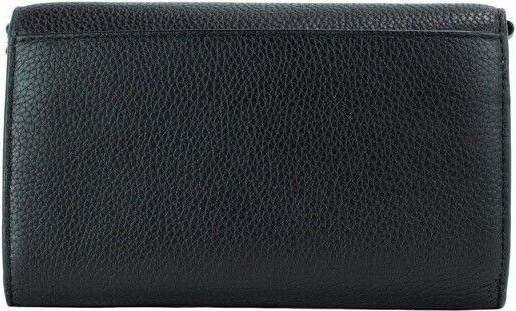 Сумка через плечо Tory Burch Thea Small из черной зернистой кожи, плоский кошелек