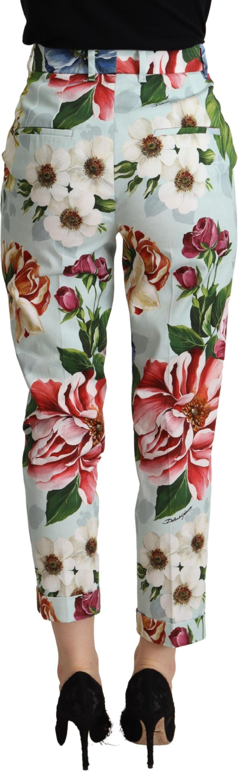 Зауженные брюки Dolce & Gabbana с цветочным принтом