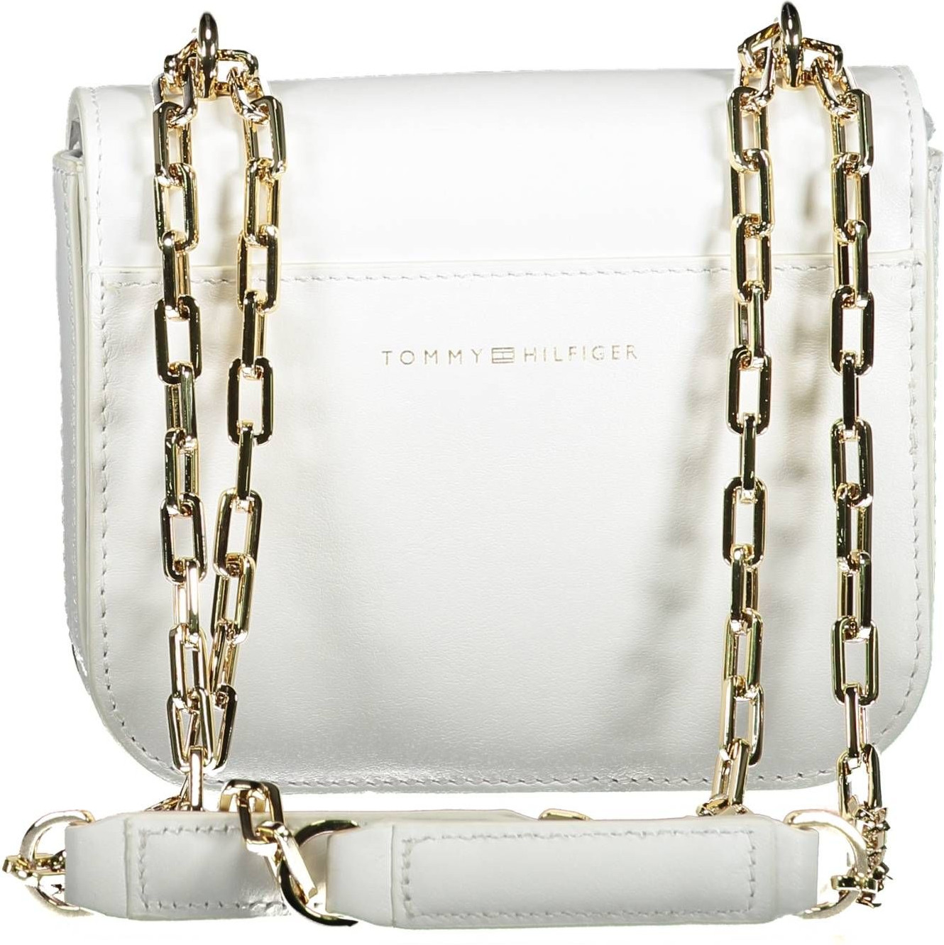 Ayollar uchun Tommy Hilfiger sumkasi, oq teri