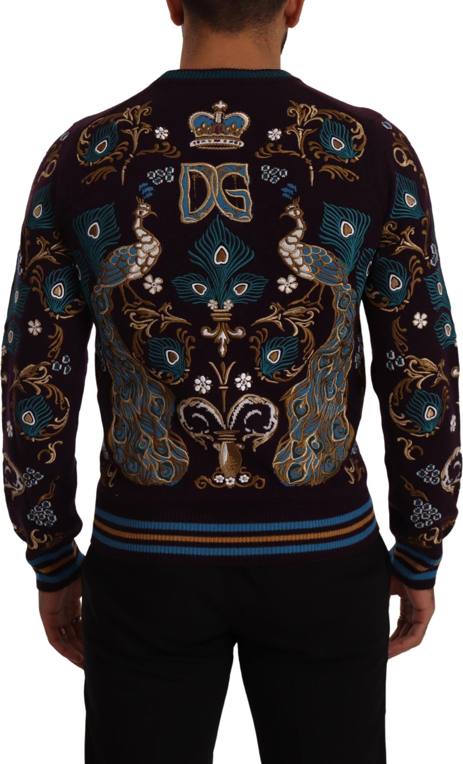 Dolce & Gabbana Bordeaux Kashemr Belbog'li Sviter