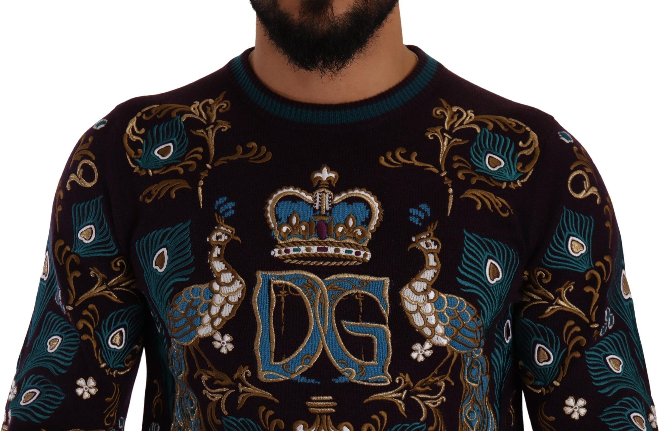 Dolce & Gabbana Bordeaux Kashemr Belbog'li Sviter