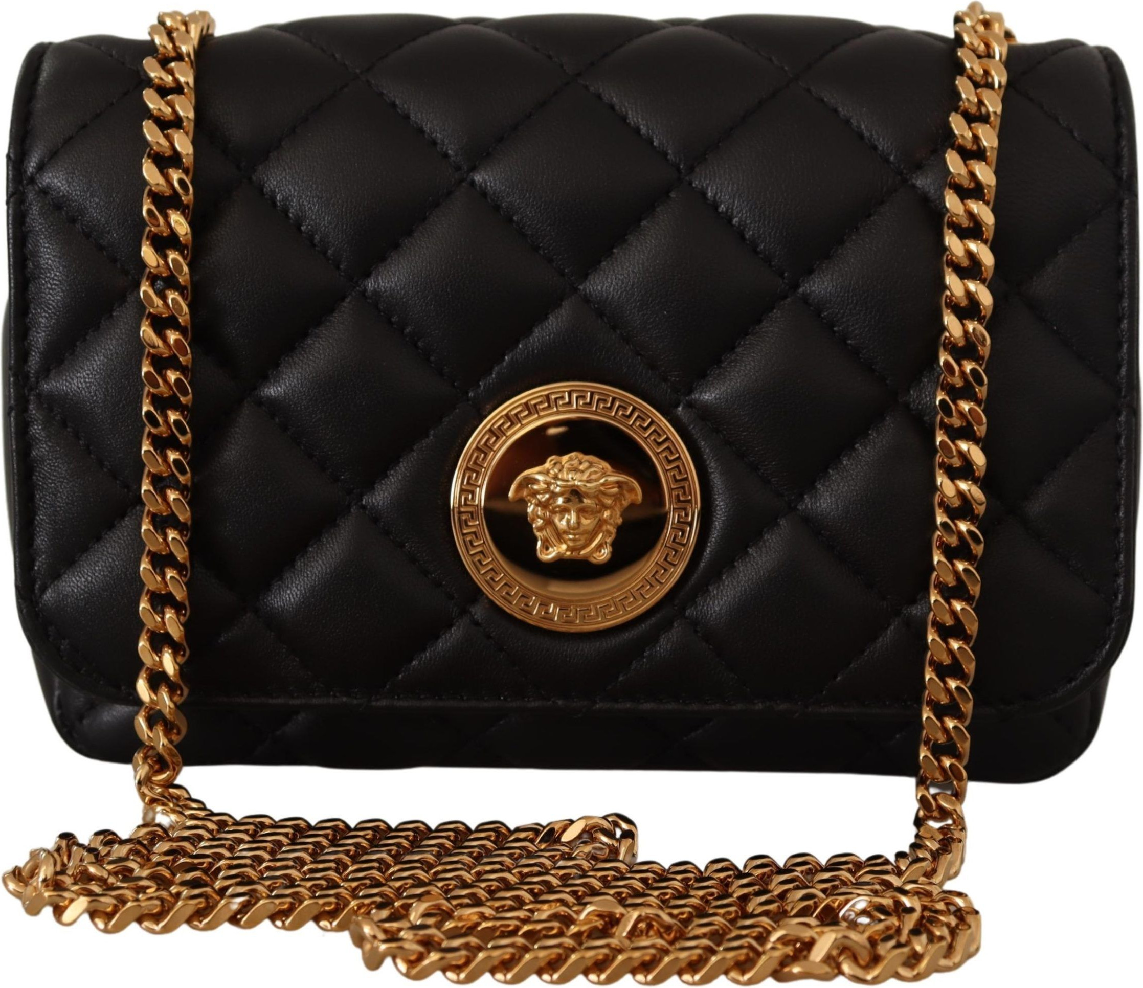 Сумка на плечо Versace Элегантная Стеганая Наппа Кожа