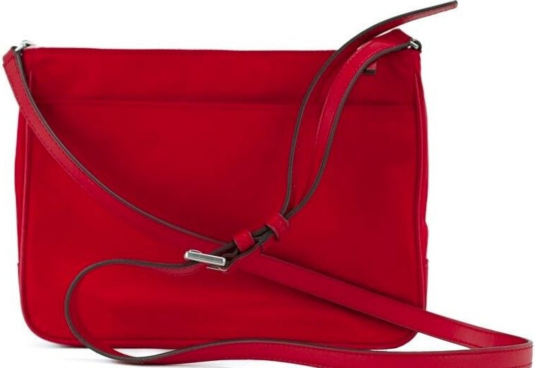 Crossbody Handbag Tory Burch Small Brilliant Red Nylon Swingpack