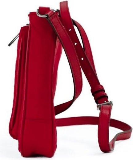 Crossbody Handbag Tory Burch Small Brilliant Red Nylon Swingpack