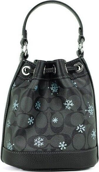 Bucket Bag Coach Dempsey Small Snowflake Print