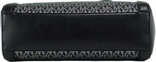 Satchel Handbag Michael Kors Kali Medium Black Signature PVC