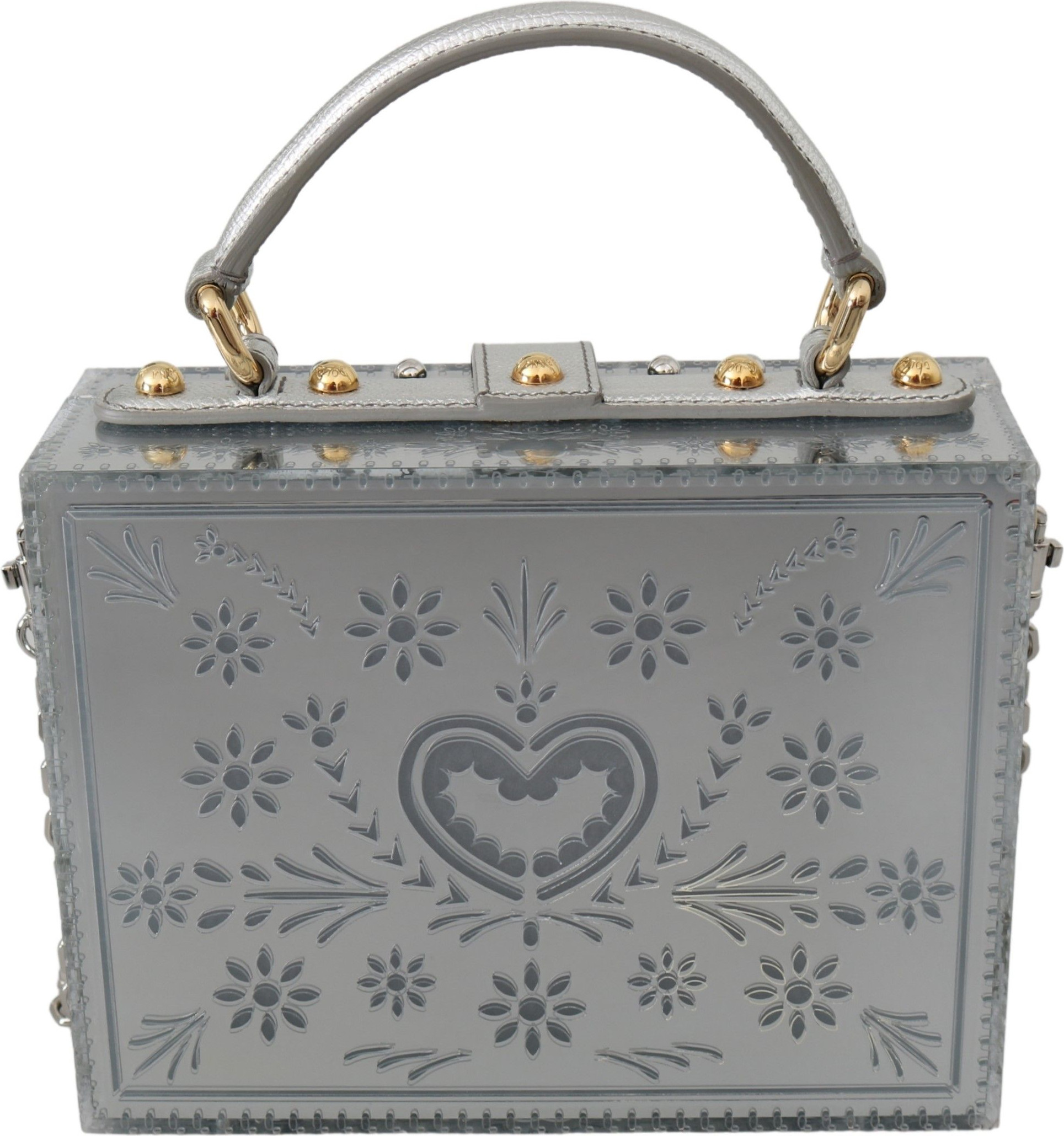 Клатч Silver Elegance из плексигласа Dolce & Gabbana