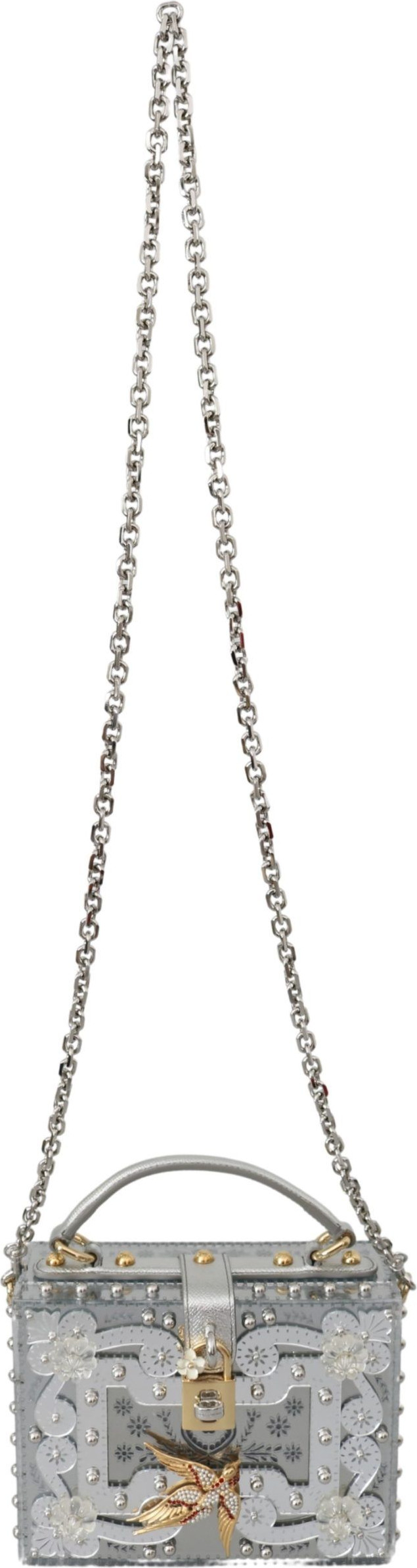 Клатч Silver Elegance из плексигласа Dolce & Gabbana