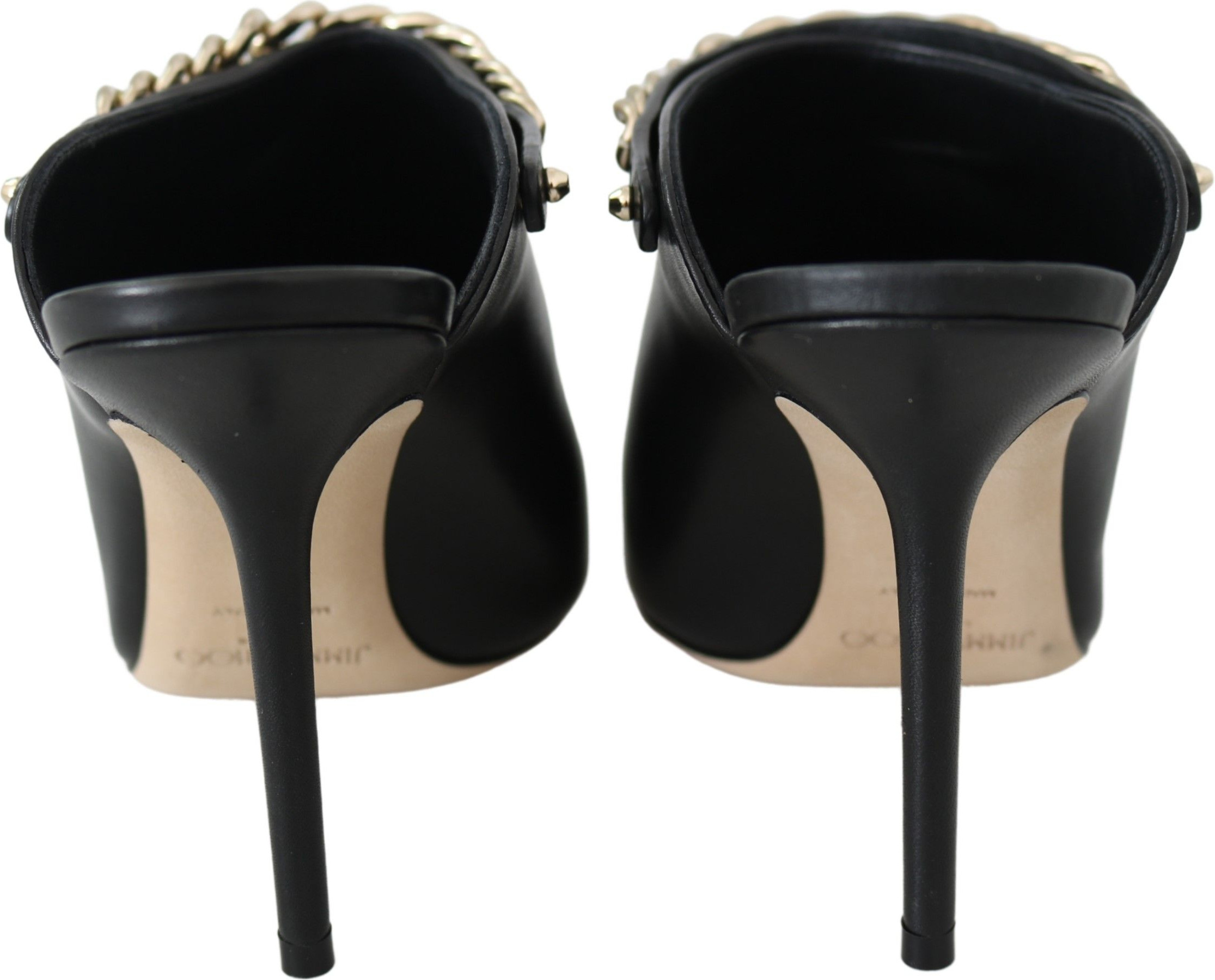 Pumps Jimmy Choo Lexx Elegant Black Gold Leather