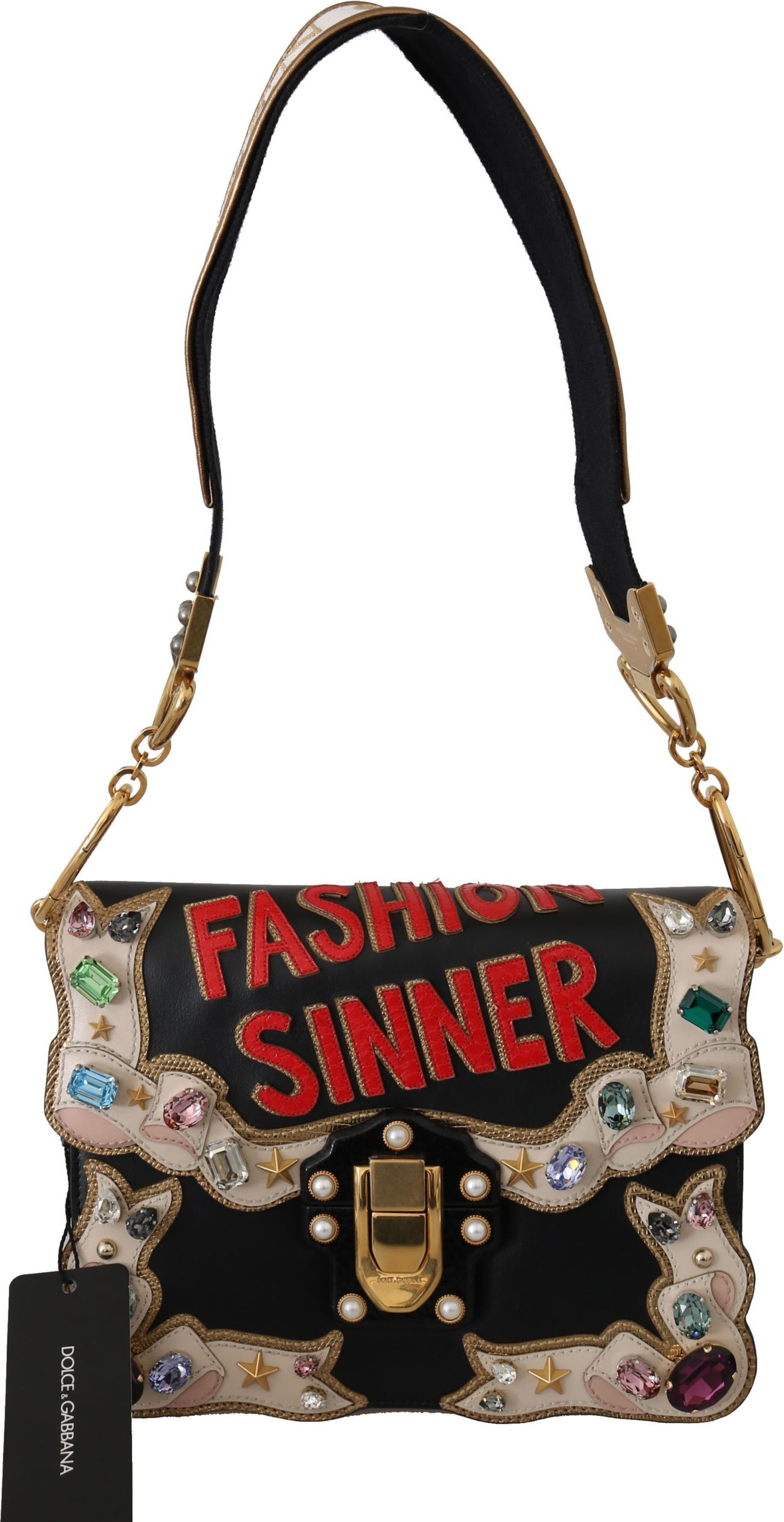 Shoulder Bag Dolce & Gabbana Chic Leather Lucia