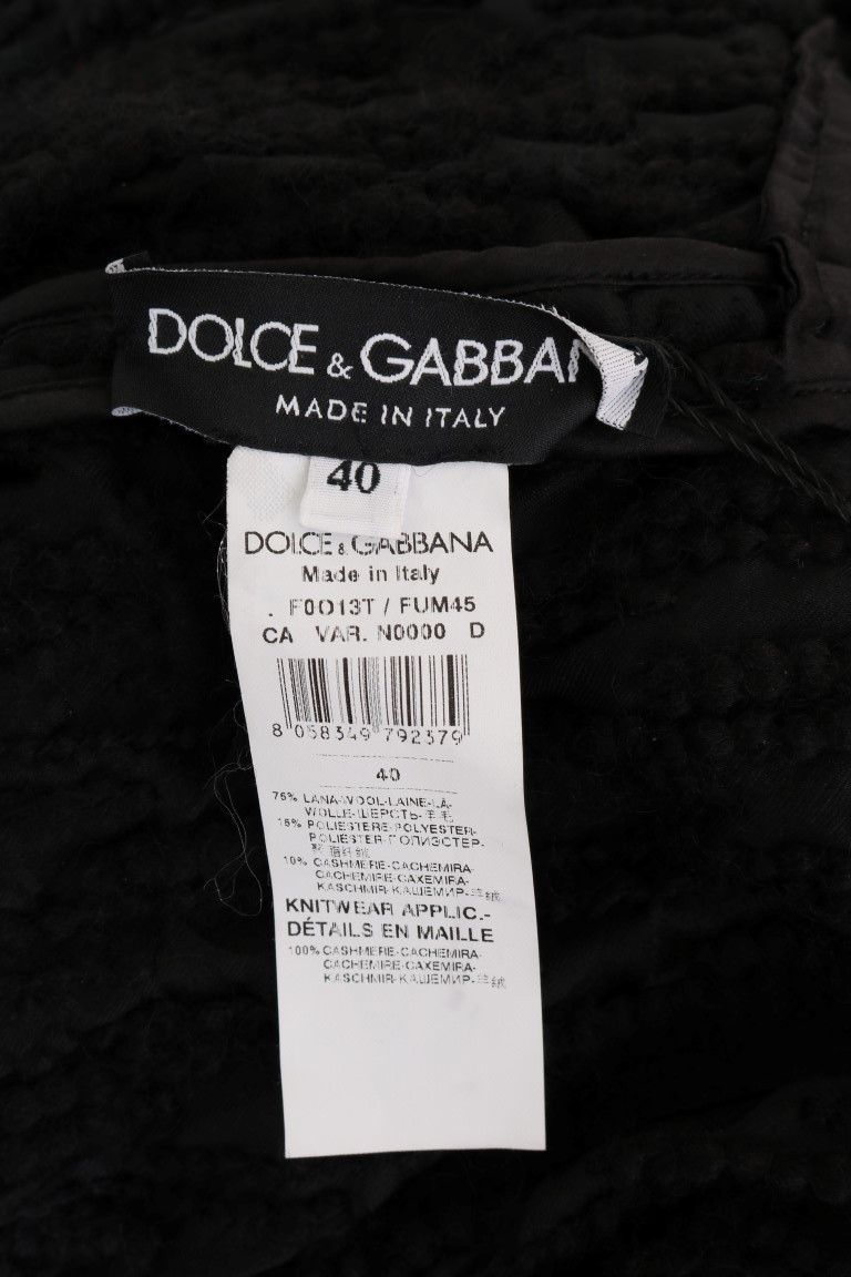 Пуловер Dolce & Gabbana Черный с бахромой