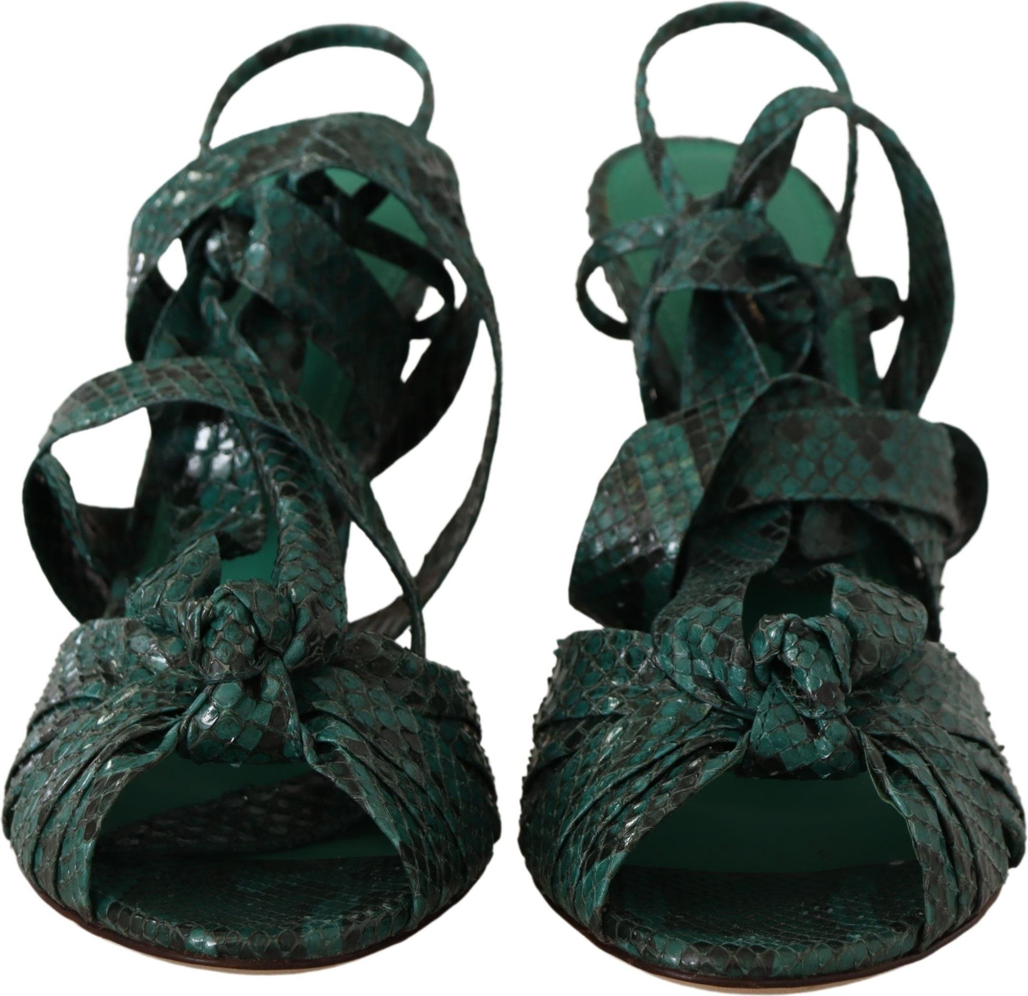 Sandaletten Dolce & Gabbana mit Schlangenlederriemen