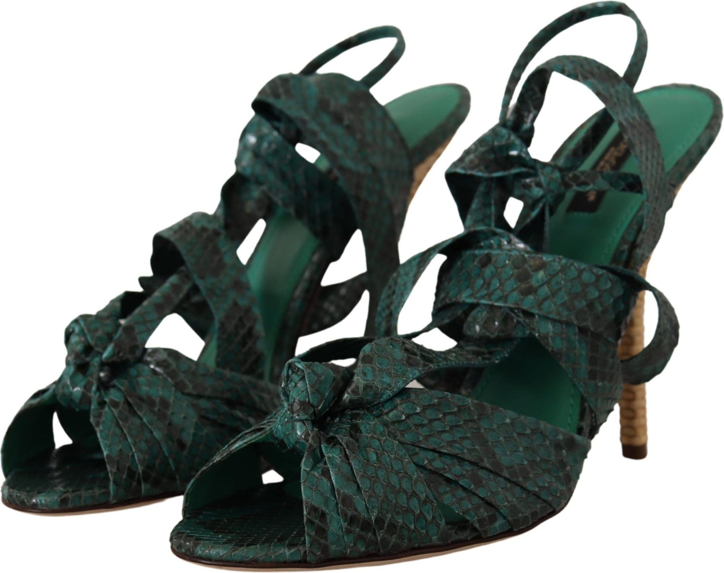 Sandaletten Dolce & Gabbana mit Schlangenlederriemen