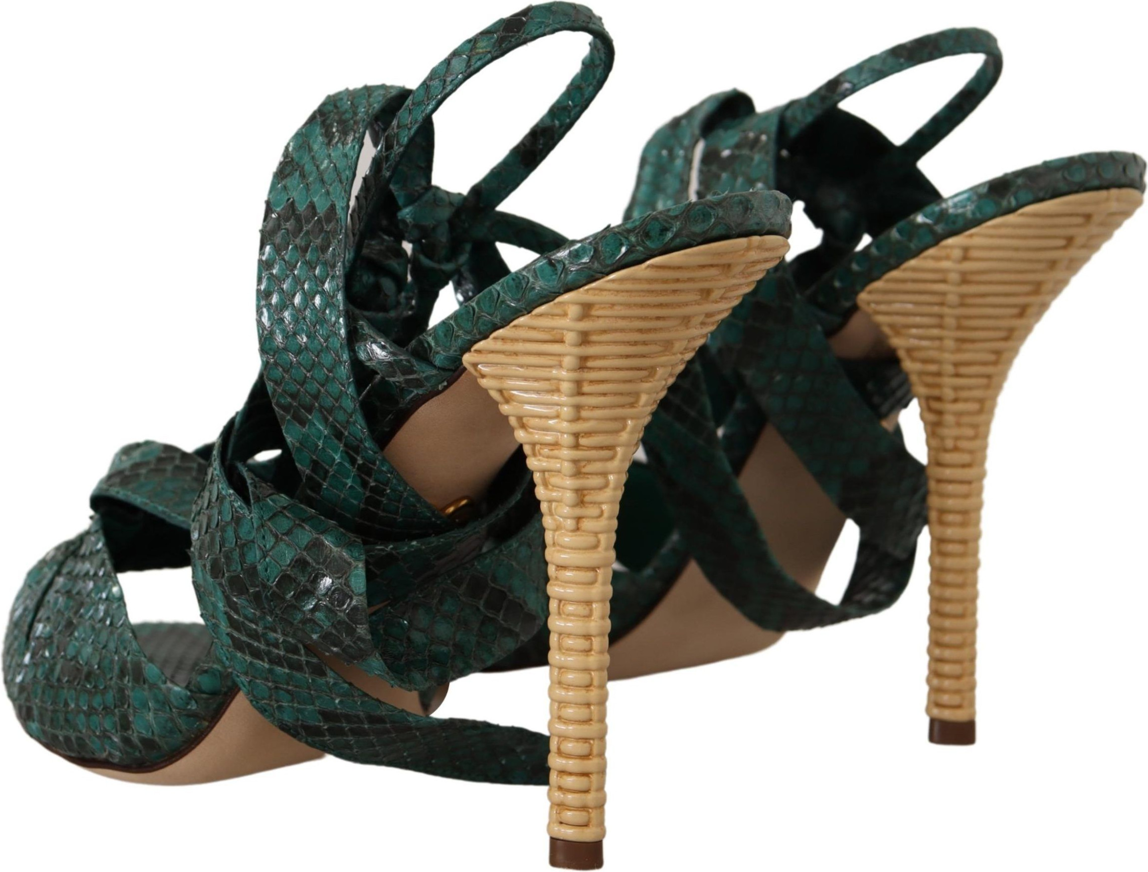 Sandaletten Dolce & Gabbana mit Schlangenlederriemen